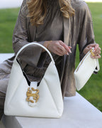 Mala - Just Cavalli  Handbag in Off White