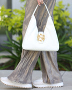 Mala - Just Cavalli  Handbag in Off White