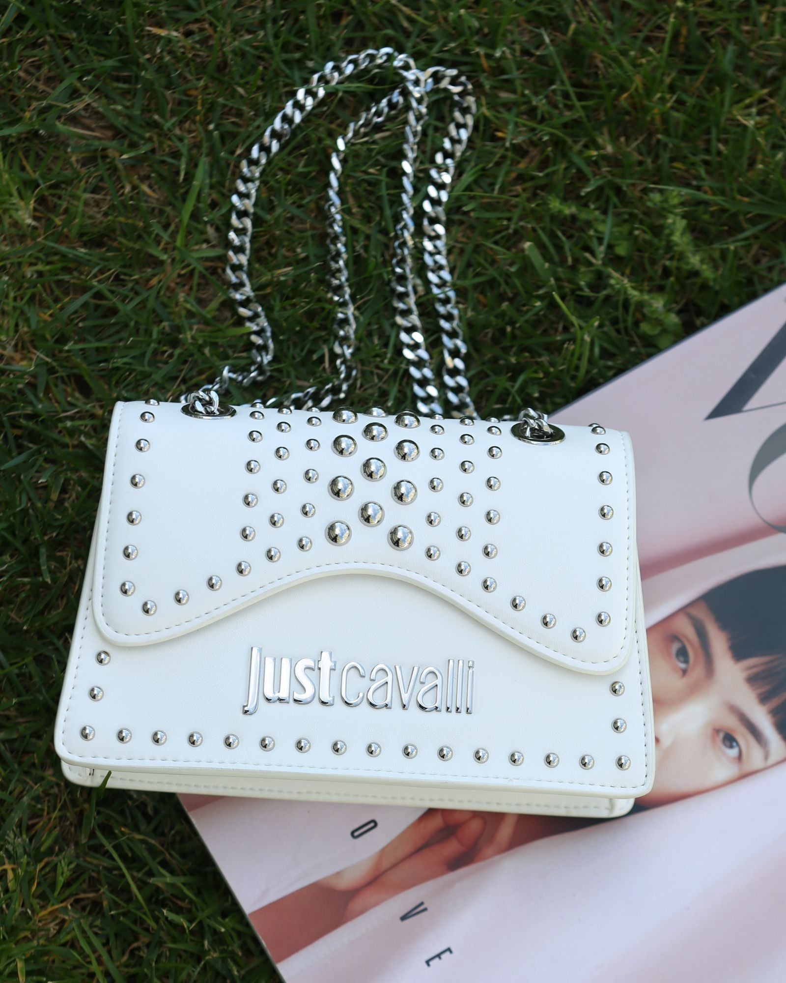 Mala - Just Cavalli  Lettering White