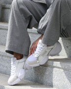 Ténis Chunky Branco e Prata - Versace