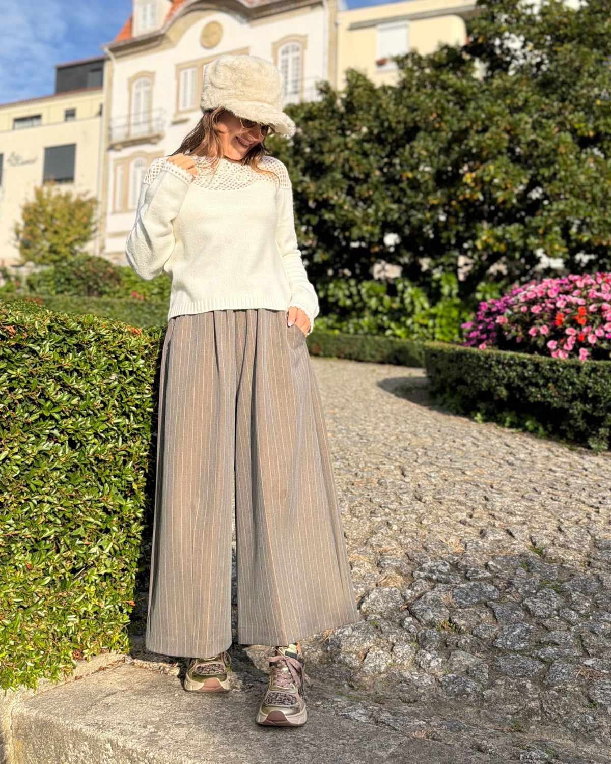 Camisola Crochê Rosas - Twinset