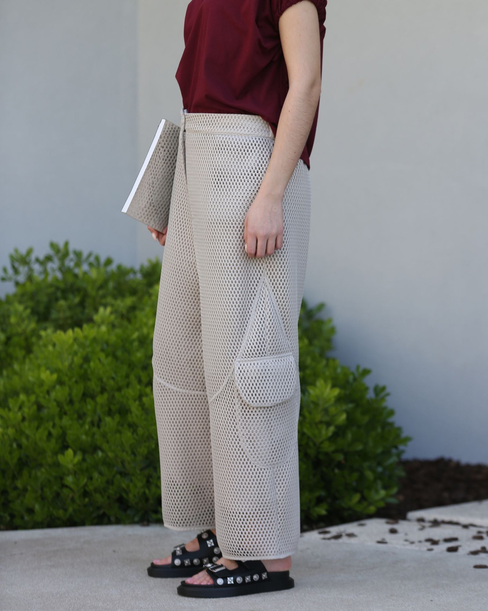 Calça Cargo com Textura de Malha - Bize