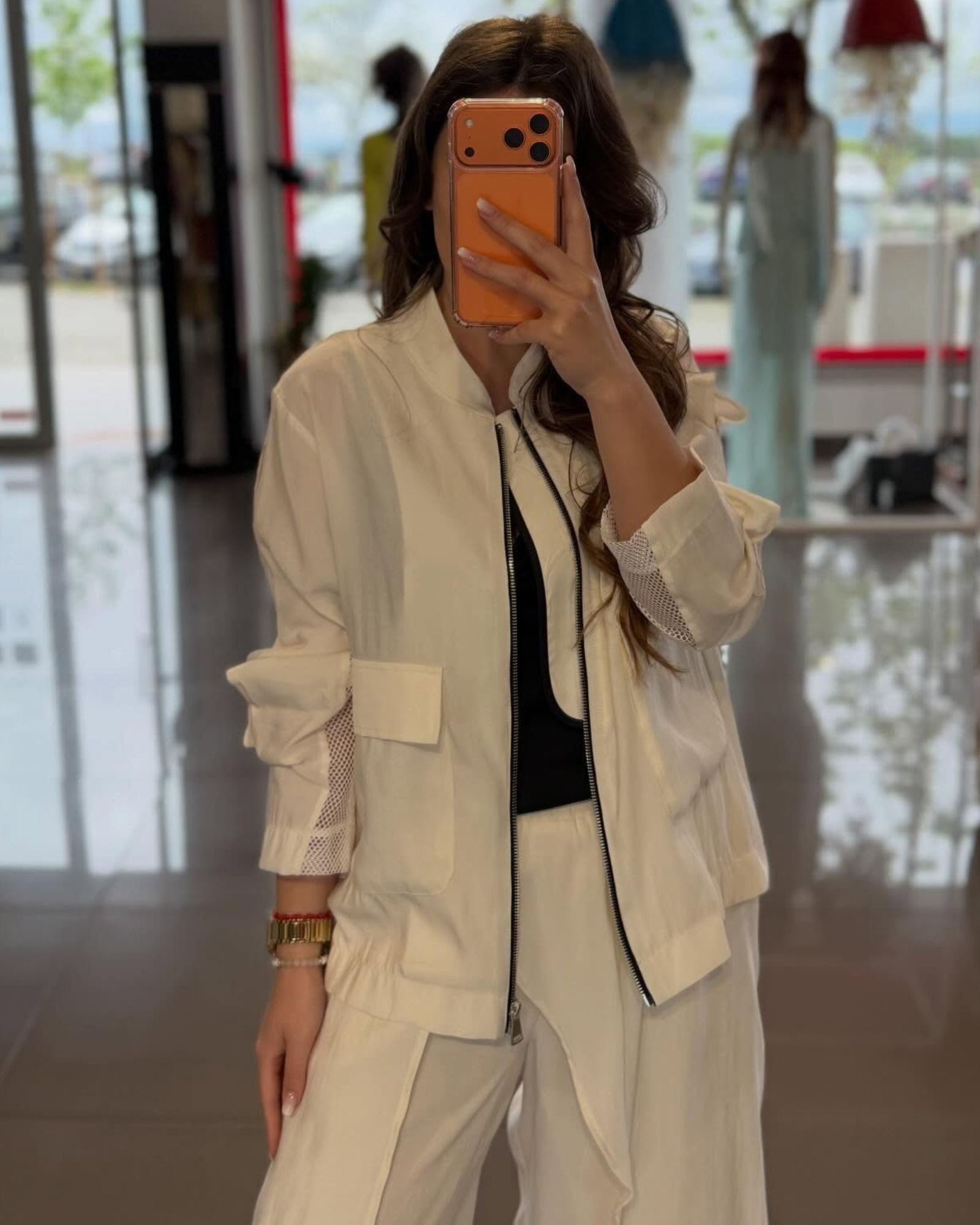 Casaco Mesh Oversized - Lamante