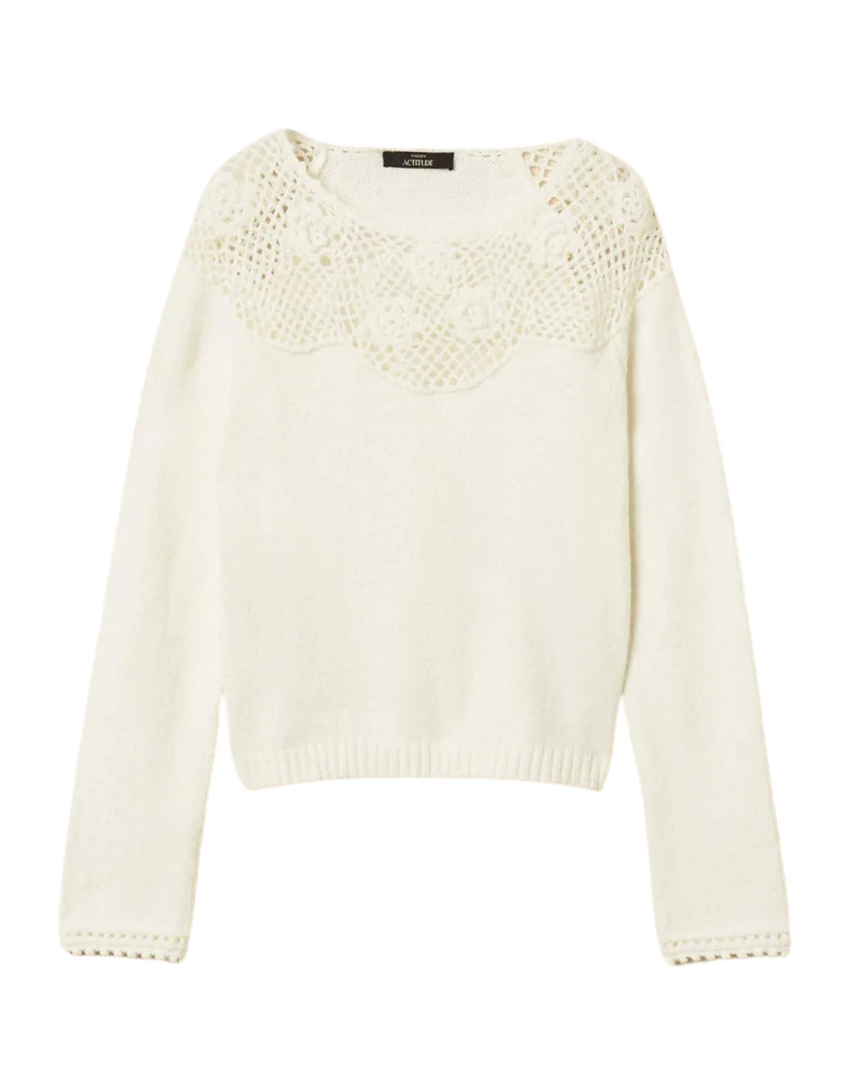 Camisola Crochê Rosas - Twinset