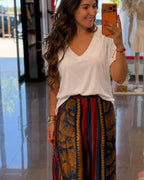 T-shirt com decote em V - Ottodame