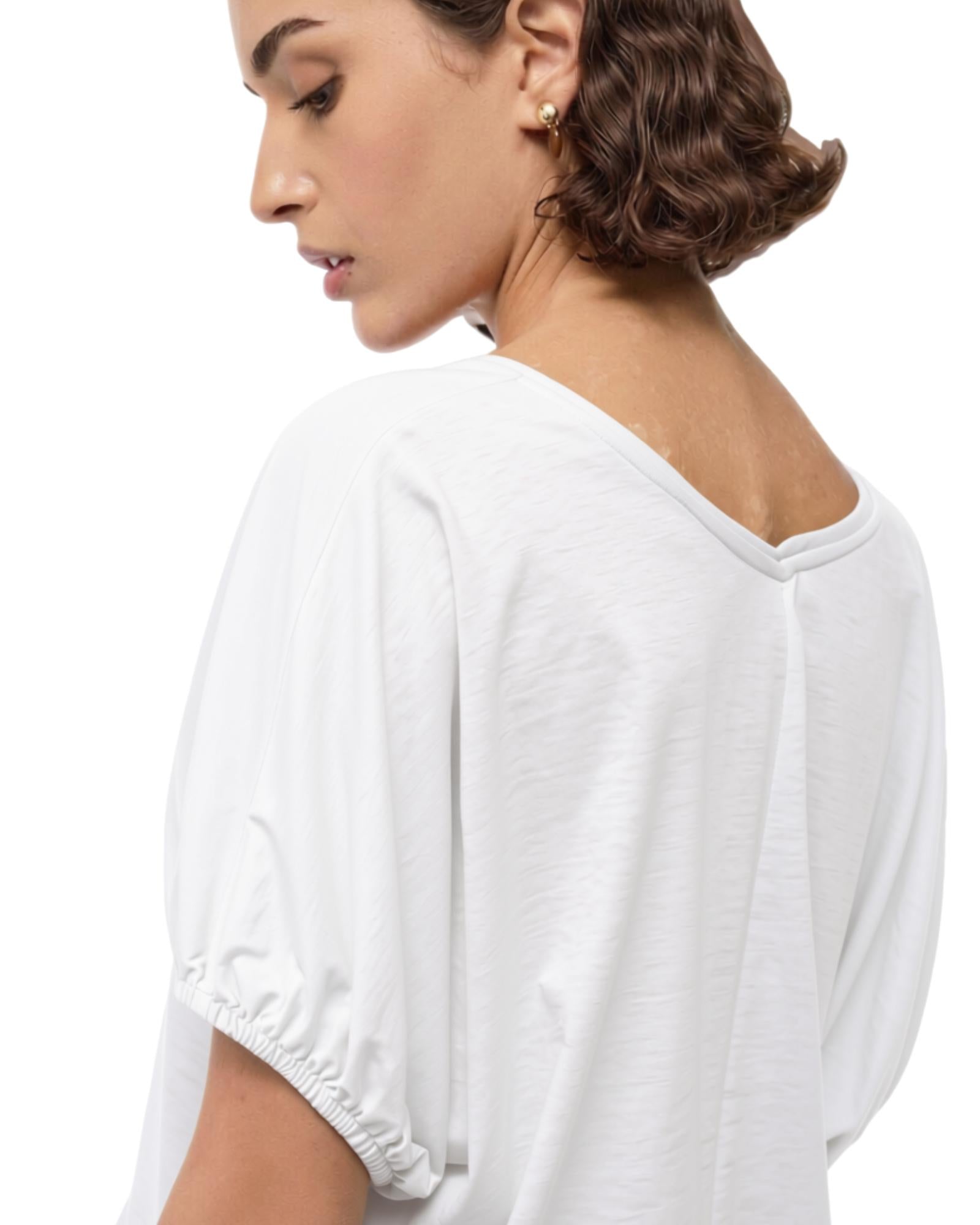 T-shirt com decote em V - Ottodame