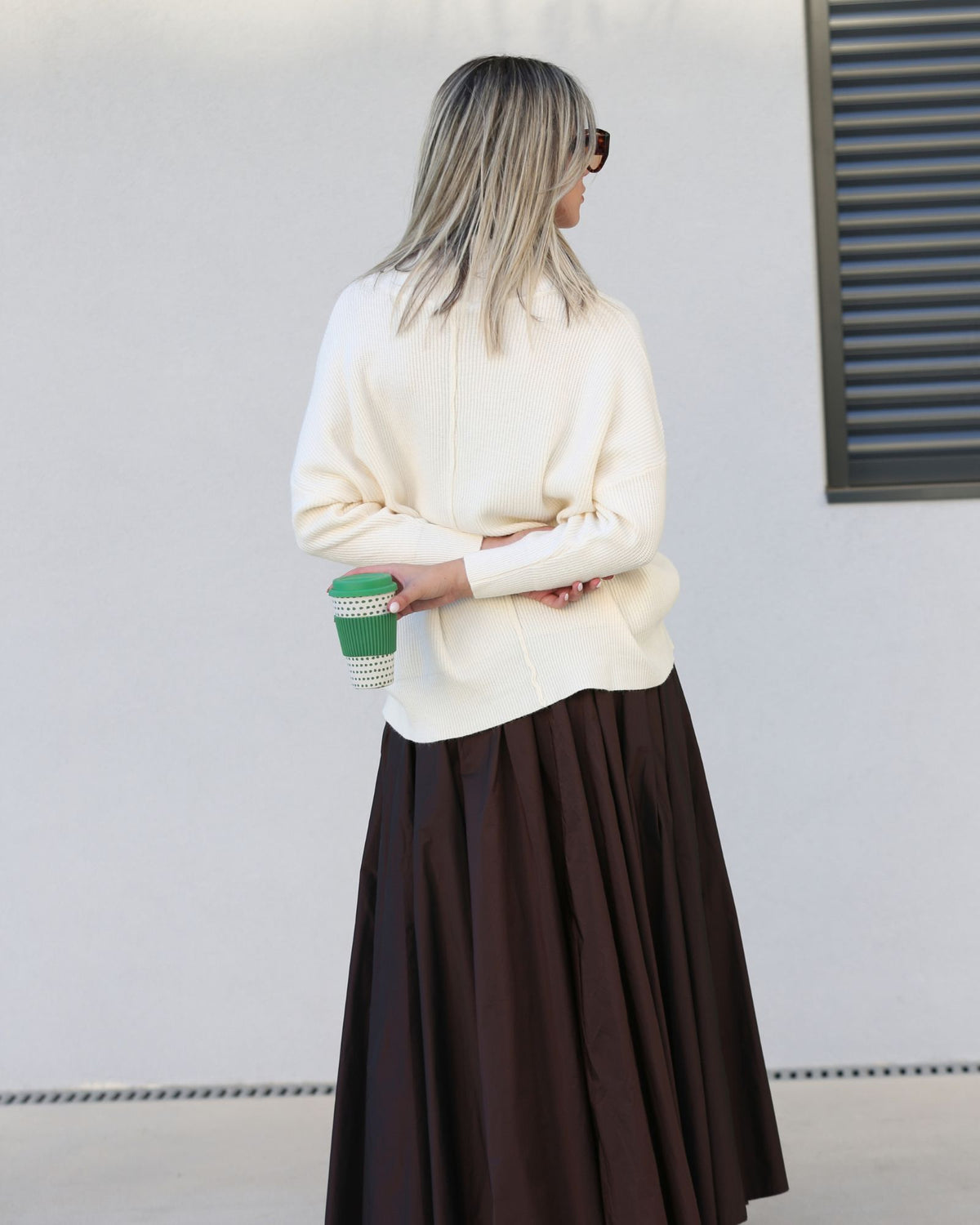 Camisola Oversized de Gola Alta - Fátima Veríssimo