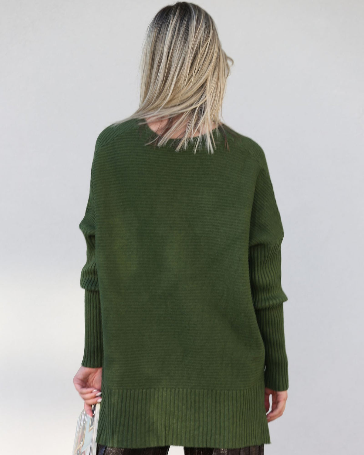 Camisola Oversized em Malha Verde - Fátima Verríssimo