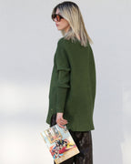 Camisola Oversized em Malha Verde - Fátima Verríssimo