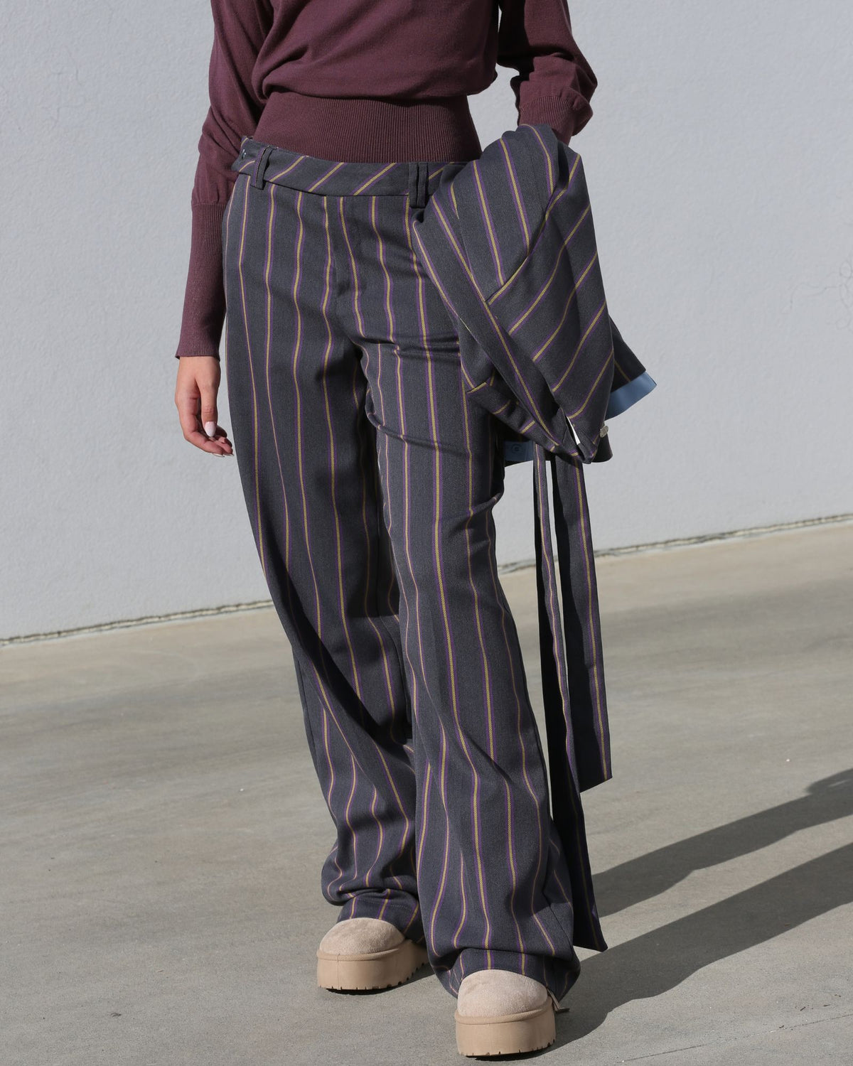 Calça Palazzo listradas - Silvian Heach