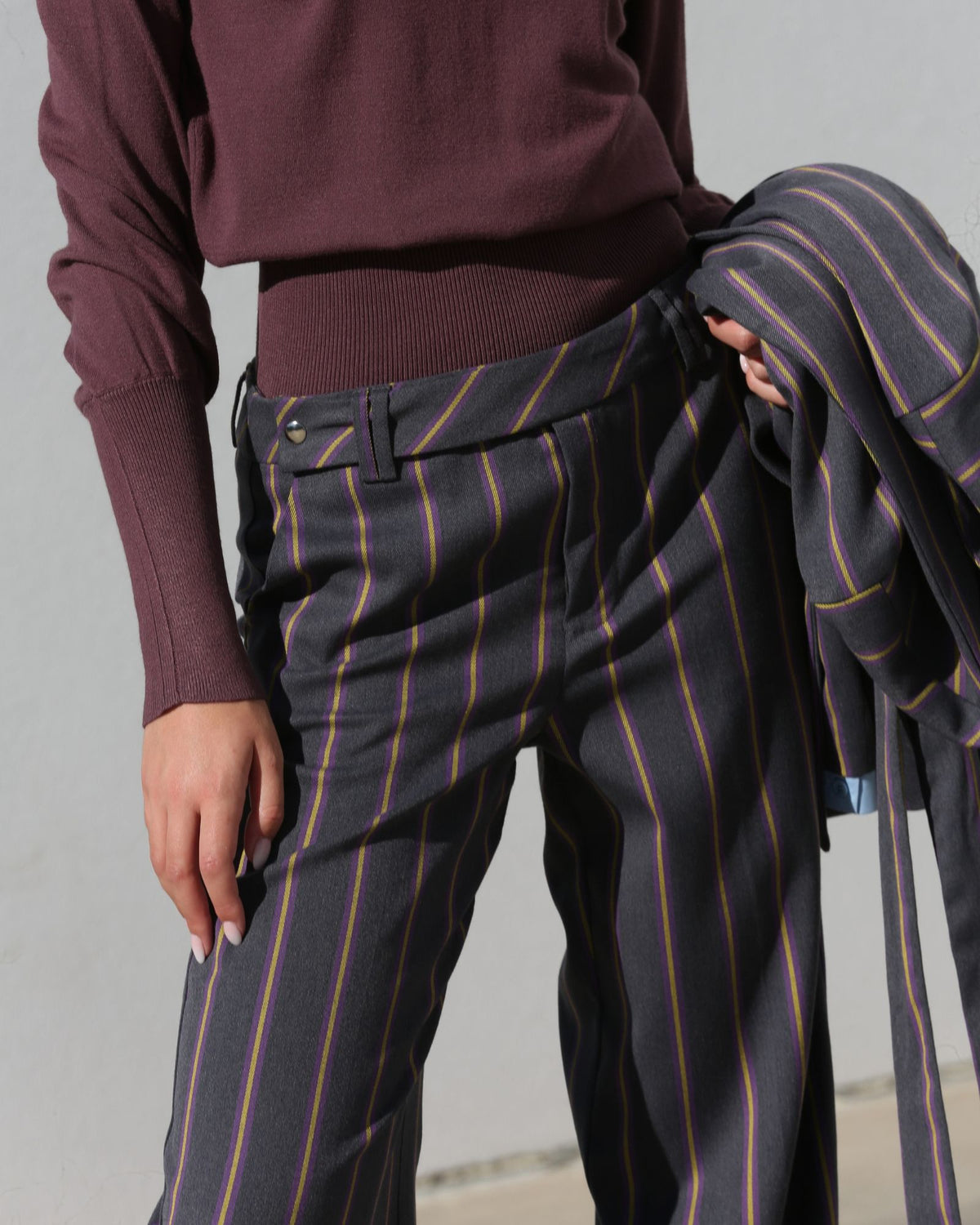 Calça Palazzo listradas - Silvian Heach