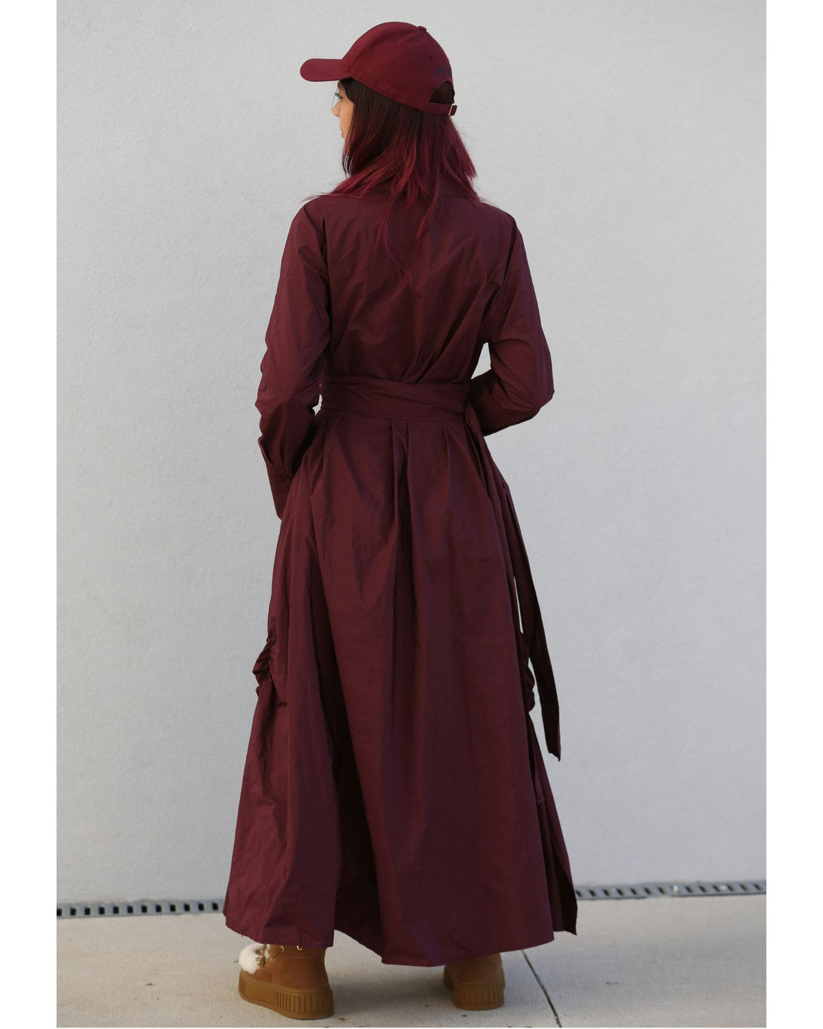 Vestido Bordeaux Éclat - Bize