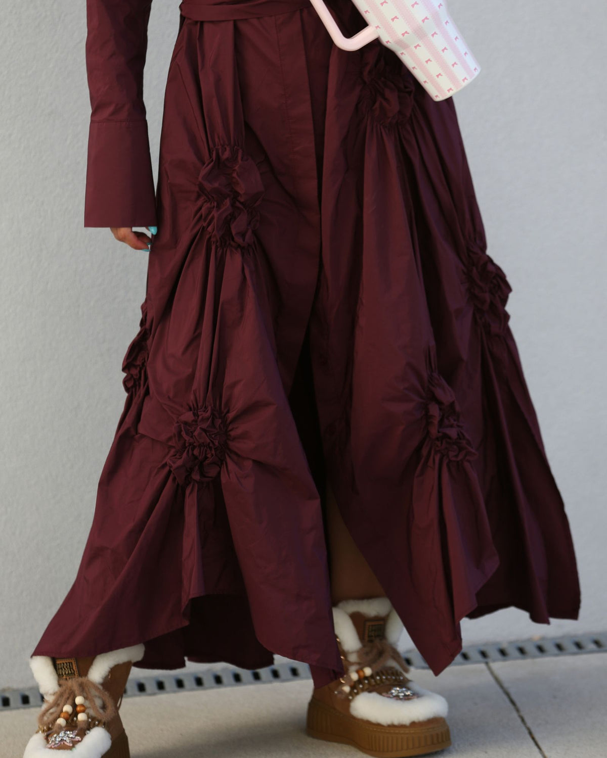 Vestido Bordeaux Éclat - Bize