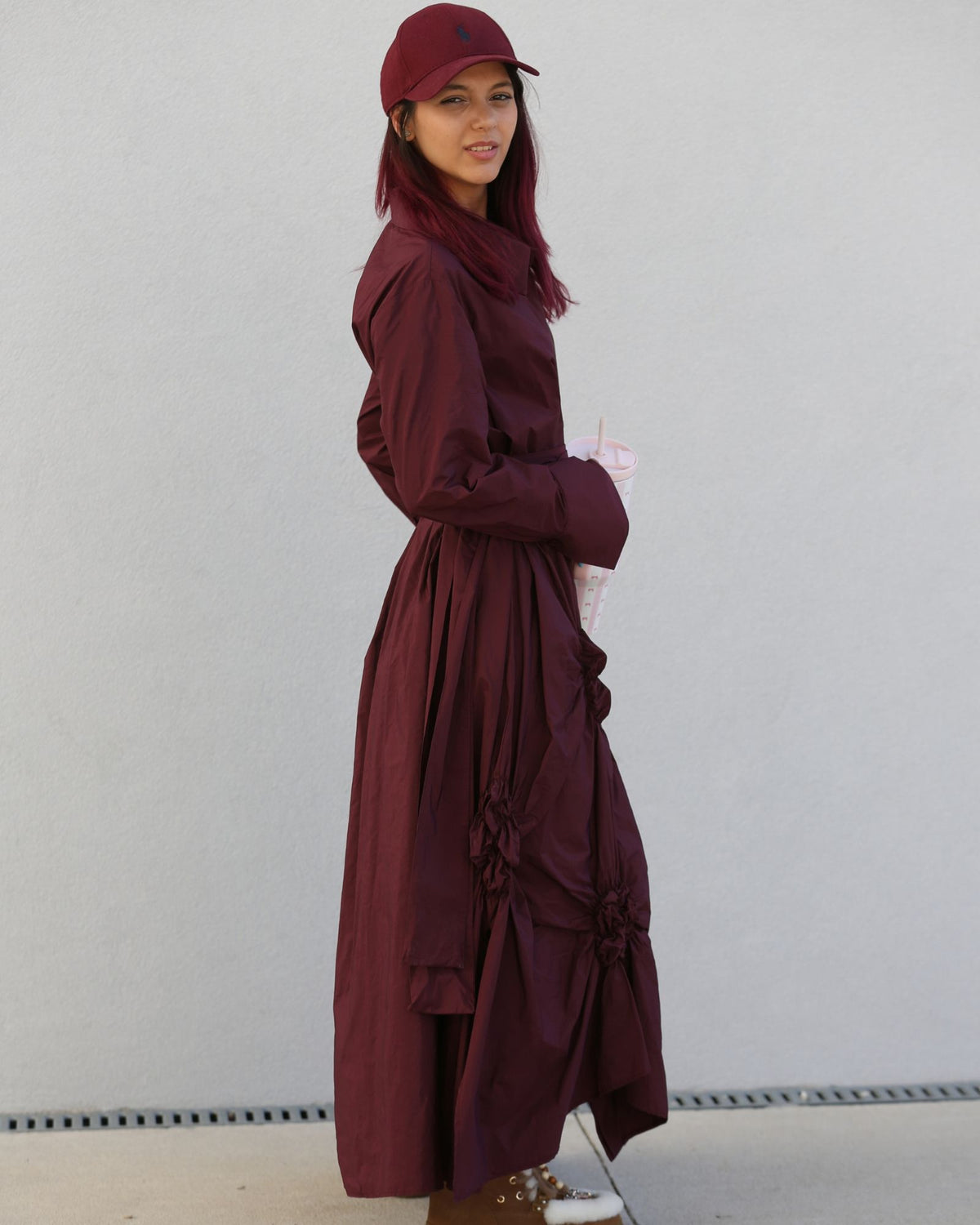 Vestido Bordeaux Éclat - Bize