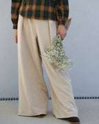 Calça Palazzo Écru - Lotus