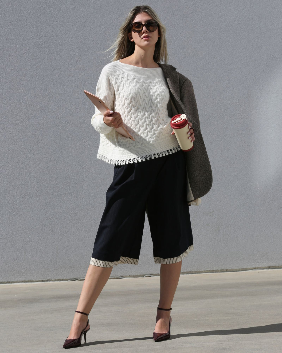Camisola Malha Texturizada Cru - Twinset