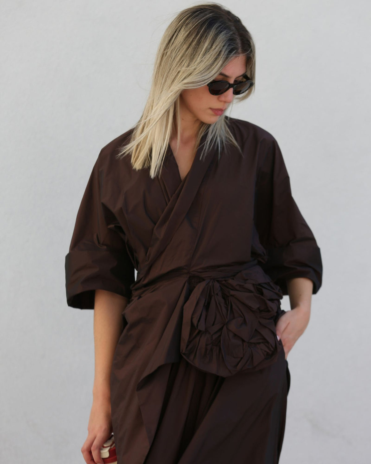 Blusa Kimono Drapeada - Bize