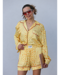 Blusa com estampa de beijo de jaguar - Just Cavalli