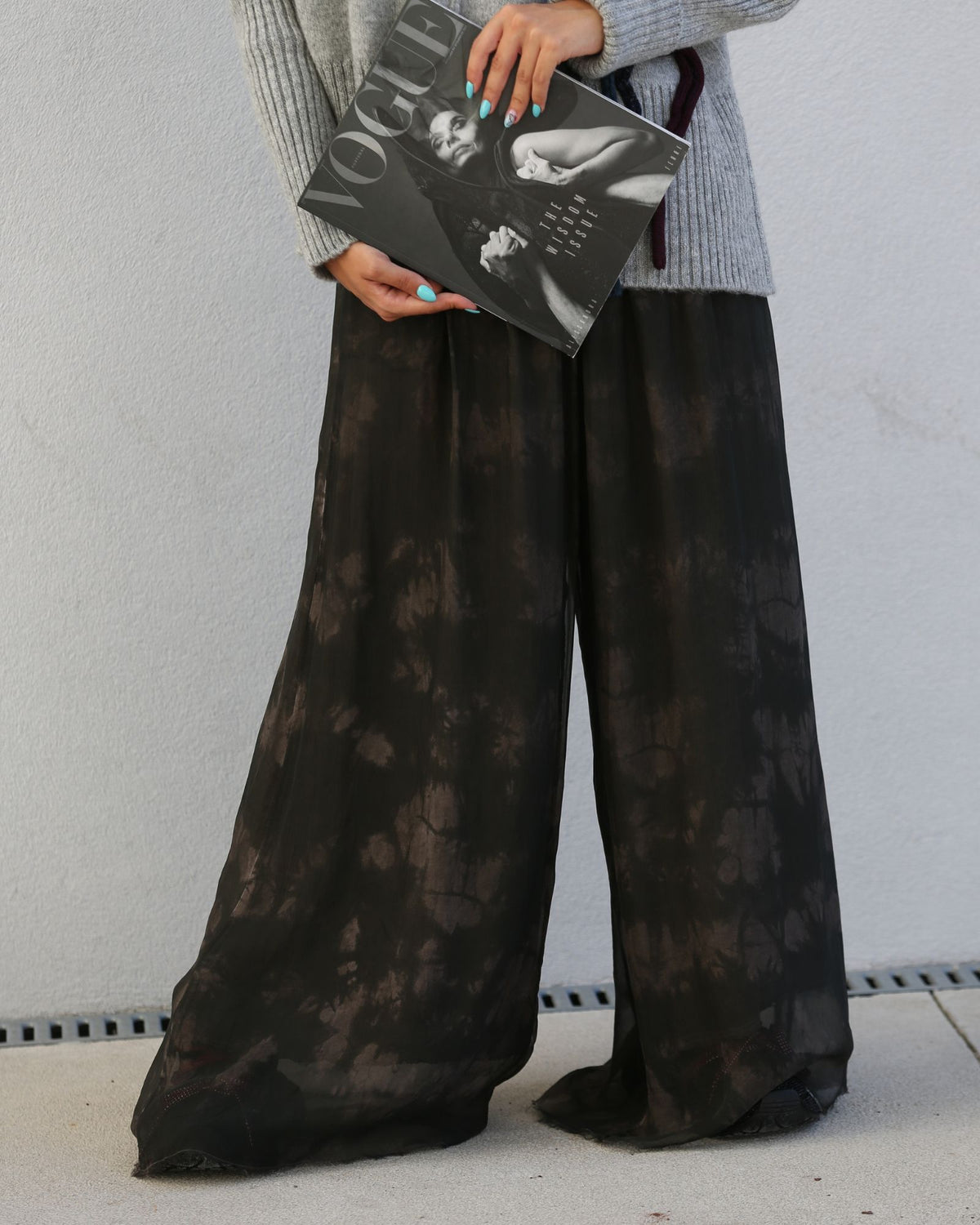 Calça Palazzo Tie-Dye - Sanctamuerte