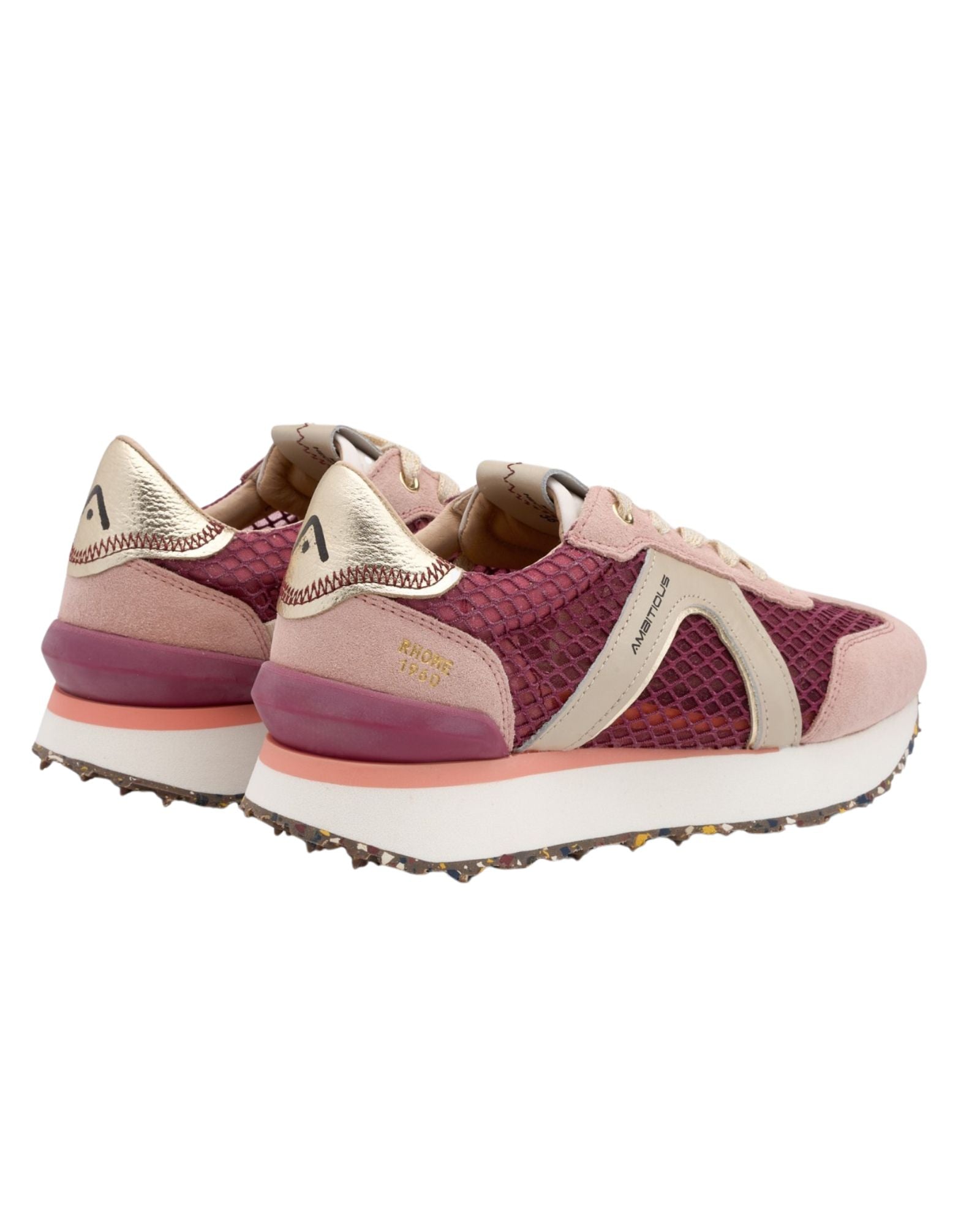 Ténis Rosa Rhome Retro Runner - Ambitious