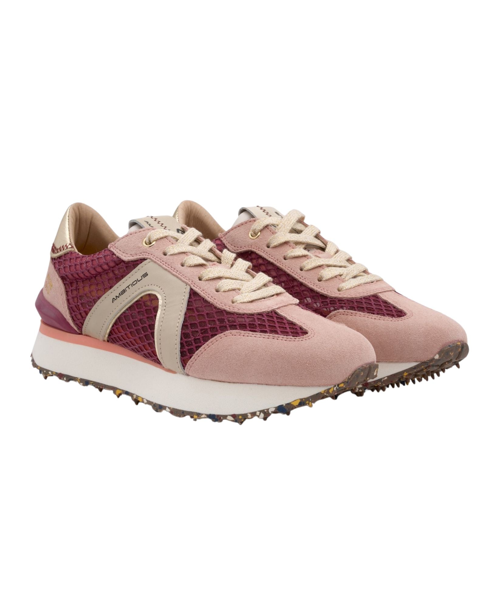 Ténis Rosa Rhome Retro Runner - Ambitious