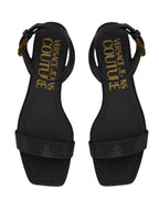 Sandália Rasa Preta - Versace
