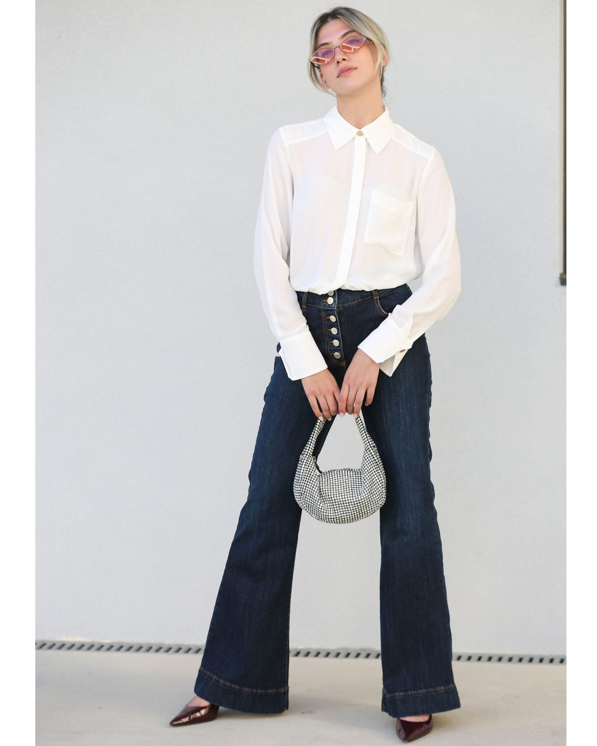 Blusa cropped com efeito blusão - Silvian Heach