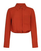 Blusa cropped com efeito blusão - Silvian Heach