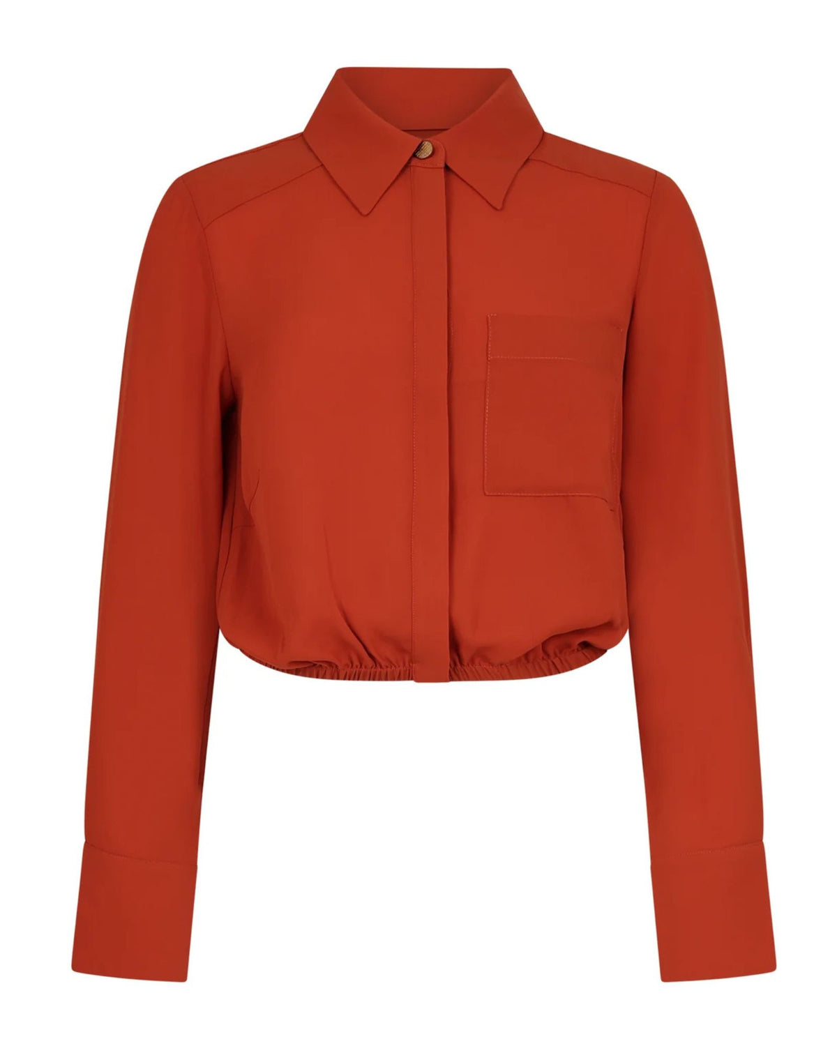Blusa cropped com efeito blusão - Silvian Heach