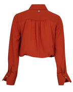 Blusa cropped com efeito blusão - Silvian Heach