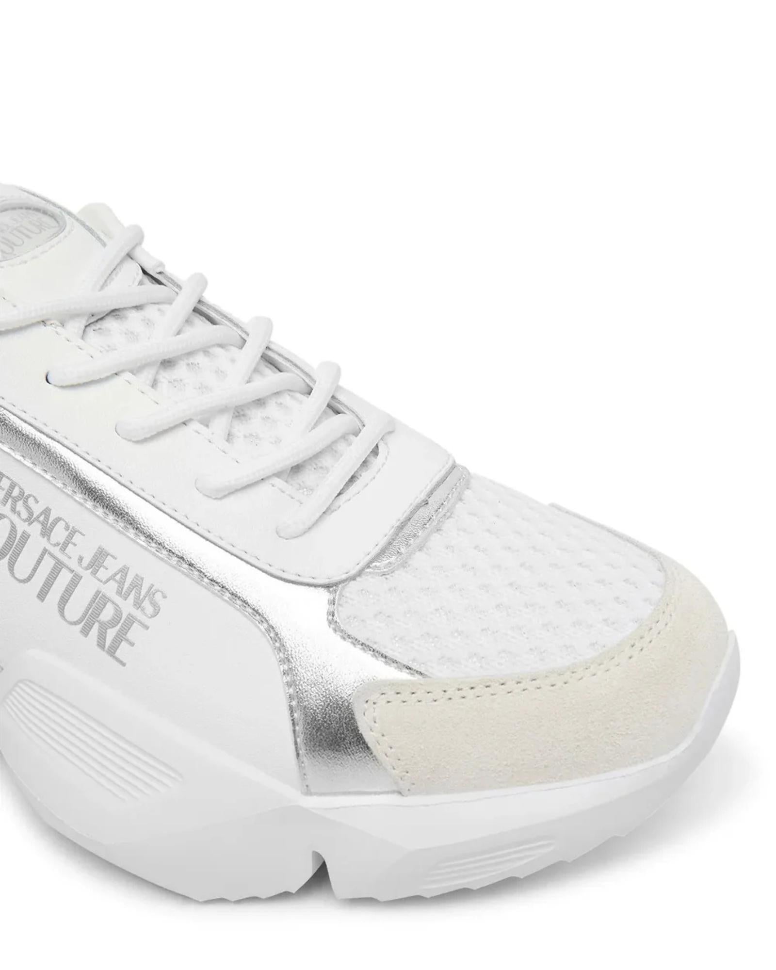 Ténis Chunky Branco e Prata - Versace