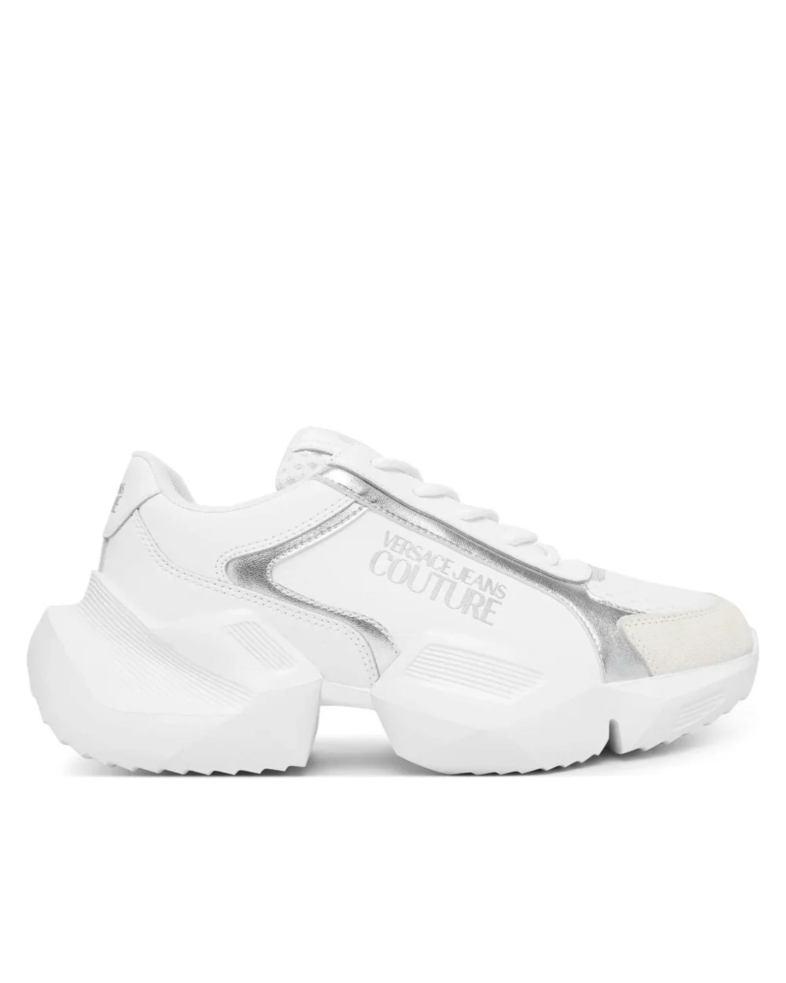 Ténis Chunky Branco e Prata - Versace