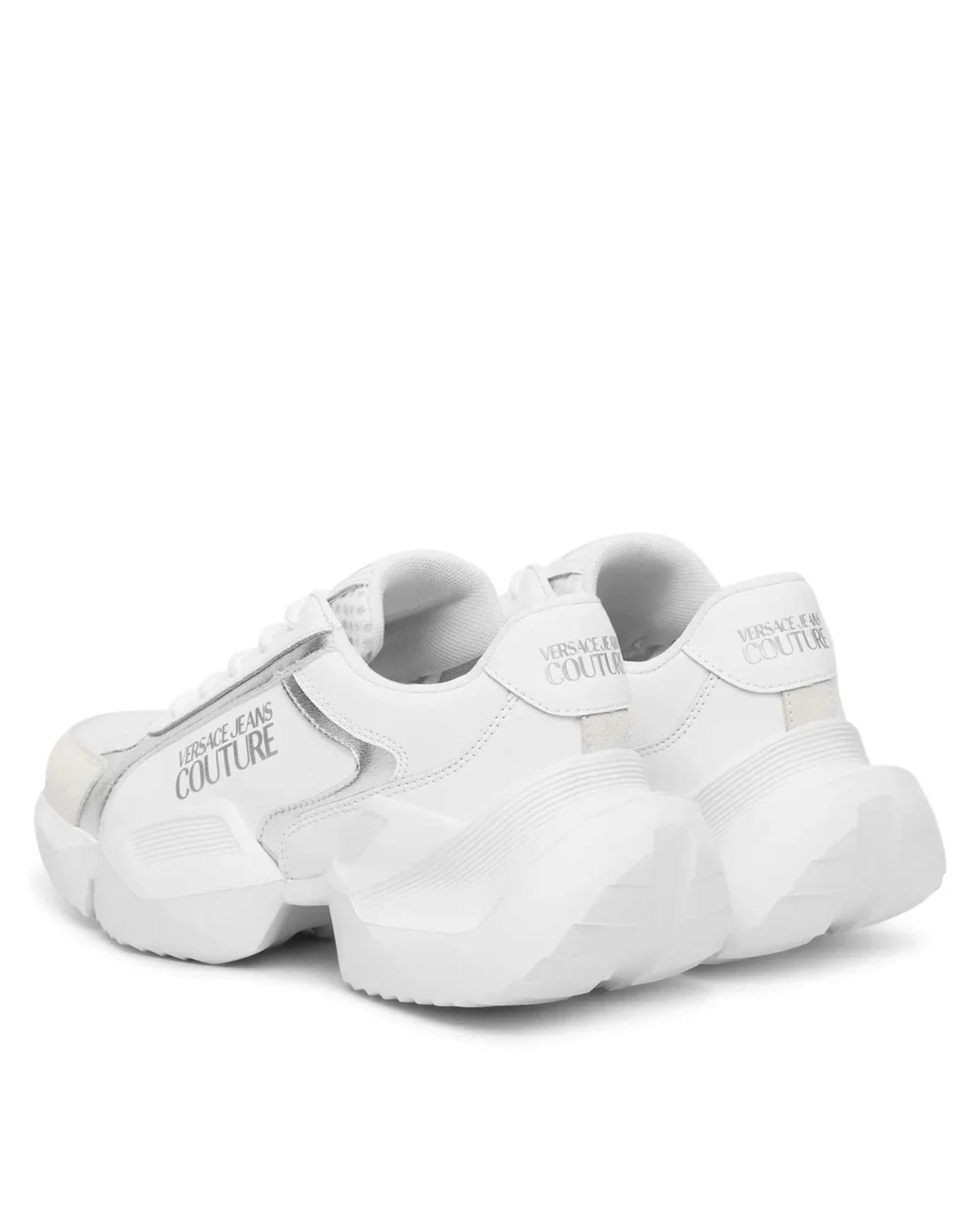 Ténis Chunky Branco e Prata - Versace